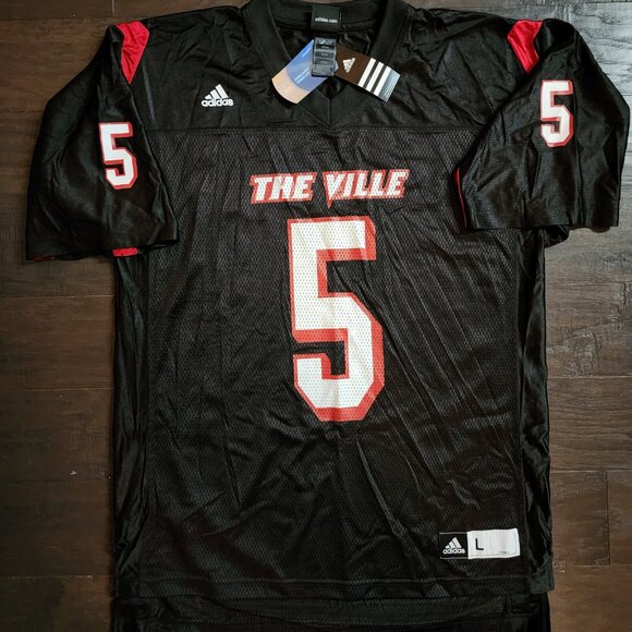 Adidas The Ville (Louisville) #5 mesh jersey.  NWT (New with tags) Size Large - Picture 1 of 6